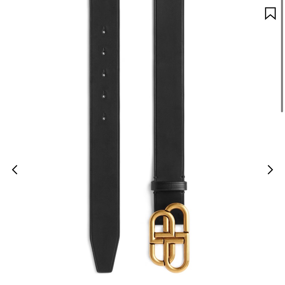 Women’s BB Balenciaga Belt thin black(M)